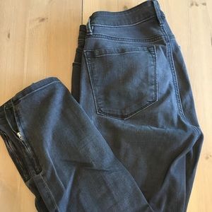 Faded black denim